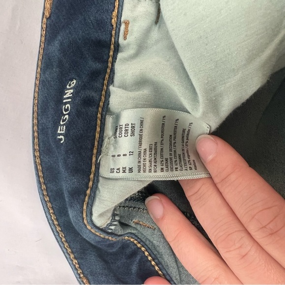 American Eagle Women's Blue Skinny Super Stretch Jeggings B - Picture 7 of 9